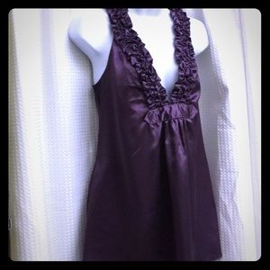 Purple Satin Blouse